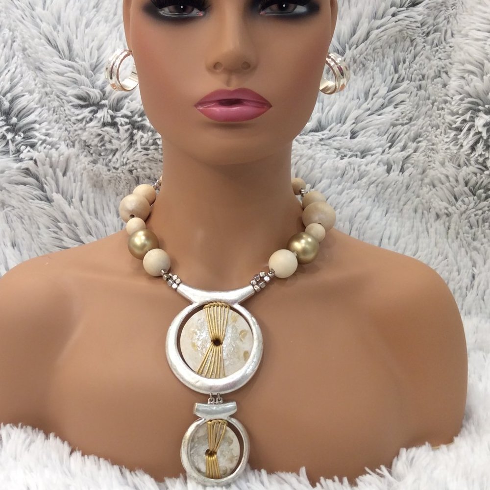 Vintage Chico’s necklace and earring set